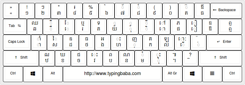 Khmer Alphabet Keyboard